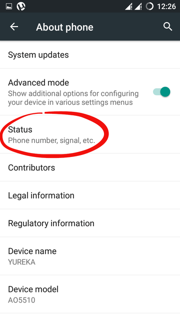 how to find mac address android