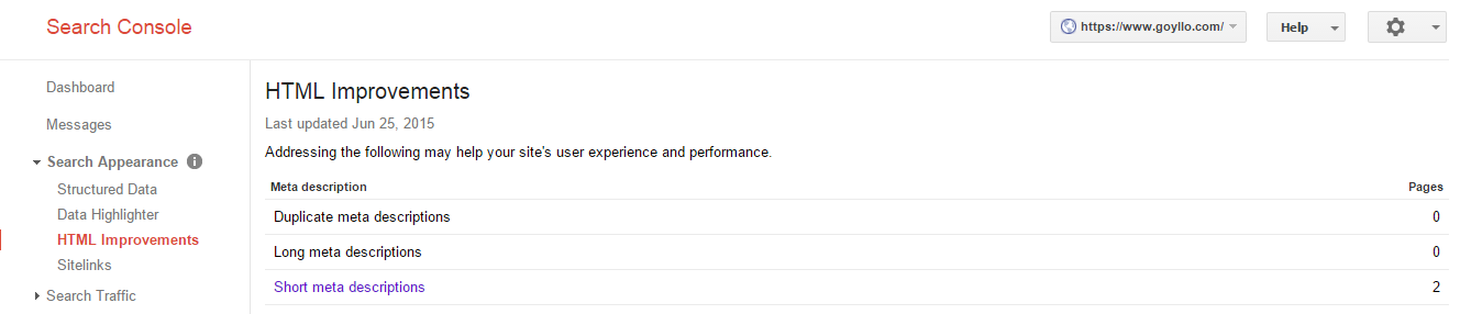 Meta description improvement on Google webmaster tools.png